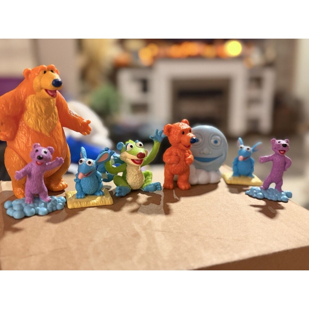 VINTAGE 1990’s BEAR IN THE BIG BLUE HOUSE PVC FIGURES RARE LOT OF 8